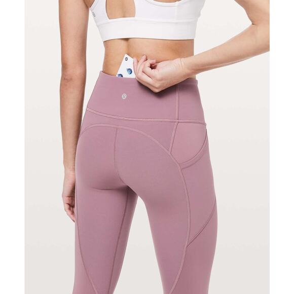 Lululemon All The Right Places Crop II *23" Size 4 Purple - Picture 6 of 10